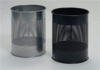 Durable Papierkorb Metall rund 15 Liter, Perforation 165 mm, schwarz, 331001