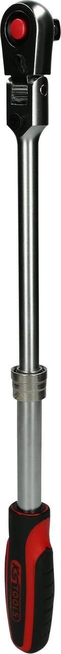 KS Tools 914.1220 1/2" SlimPOWER Teleskop-Gelenk-Umschaltknarre, 72 Zahn