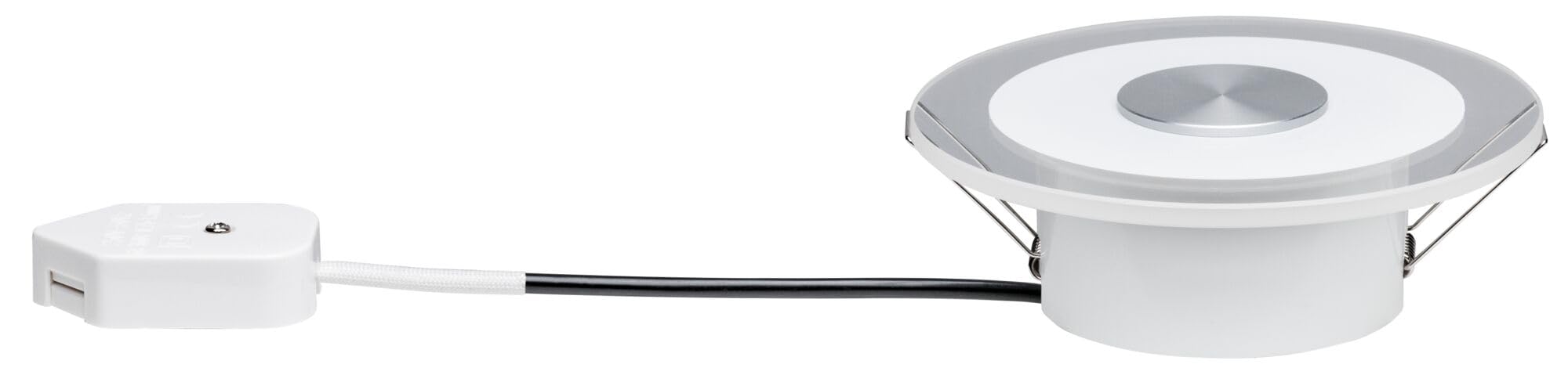 Paulmann 92907 LED Einbauleuchte Whirl rund Einbaustrahler 3x5,5W Deckeneinbauspot Alu Satin Einbaulampe Einbaulicht dimmbar Deckeneinbauleuchte
