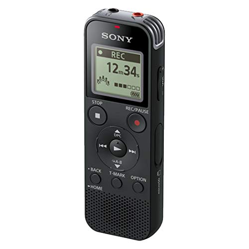 Sony ICD-PX470 Diktiergerät (USB, SD Kartensteckplatz, PCM, MP3, 55h Akku, 4GB, Stereo) schwarz