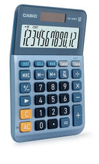 Casio Tischrechner MS-120EM 12-stellig Währungsumrechnung Cost/Sell/Margin Aluminiumfront Solar-/Batteriebetrieb