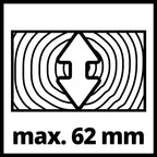 Einhell Zug-Kapp-Gehrungssäge TC-SM 2131/2 Dual (1800 W, max. 62 mm x 310 mm Schnitttiefe/-breite, Ø 210 mm Sägeblatt, beidseitig neigbarer Sägekopf, Zugfunktion, Laser)