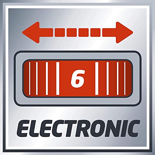 Einhell Oberfräse TE-RO 1255 E (1200 W, Spannzange Ø 6 und 8 mm, 55 mm Hubhöhe, elektronische Drehzahlregulierung, Spindelarretierung, einfacher Werkzeugwechsel) Rot/Schwarz