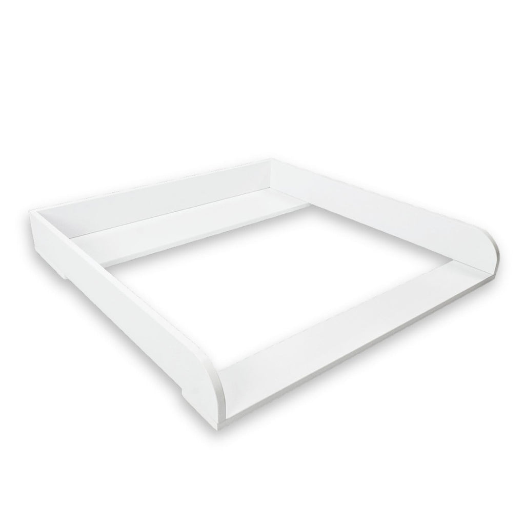 Puckdaddy® Moritz | Wickelaufsatz für IKEA Malm Kommode u.Ä. | weiß | 80x78x10 cm | Wickelauflage aus MDF-Holz | hochwertiger Premium Aufsatz als Wickelkommode | inkl. Montagematerial zur Wandmontage