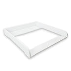 Puckdaddy® Moritz | Wickelaufsatz für IKEA Malm Kommode u.Ä. | weiß | 80x78x10 cm | Wickelauflage aus MDF-Holz | hochwertiger Premium Aufsatz als Wickelkommode | inkl. Montagematerial zur Wandmontage