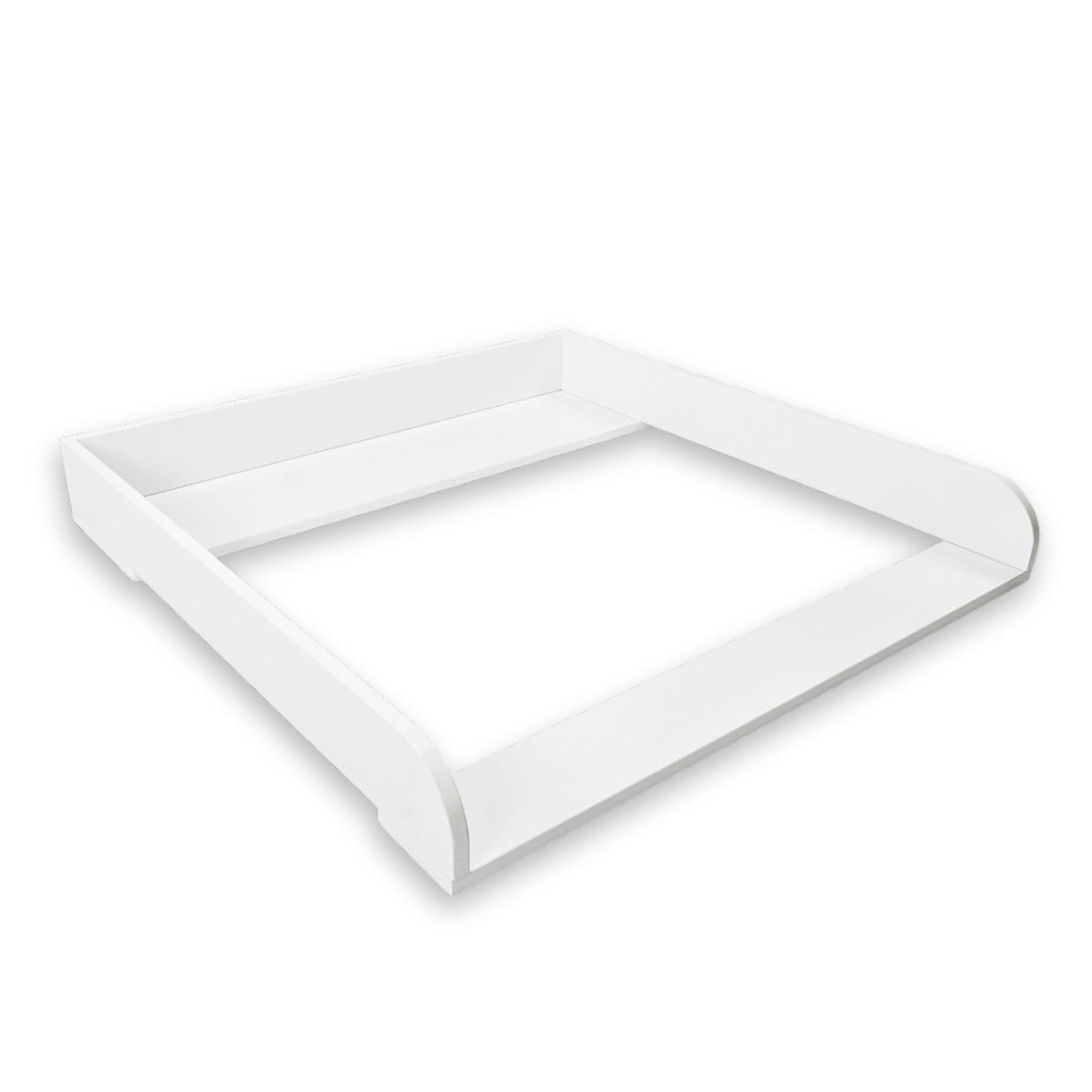 Puckdaddy® Moritz | Wickelaufsatz für IKEA Malm Kommode u.Ä. | weiß | 80x78x10 cm | Wickelauflage aus MDF-Holz | hochwertiger Premium Aufsatz als Wickelkommode | inkl. Montagematerial zur Wandmontage