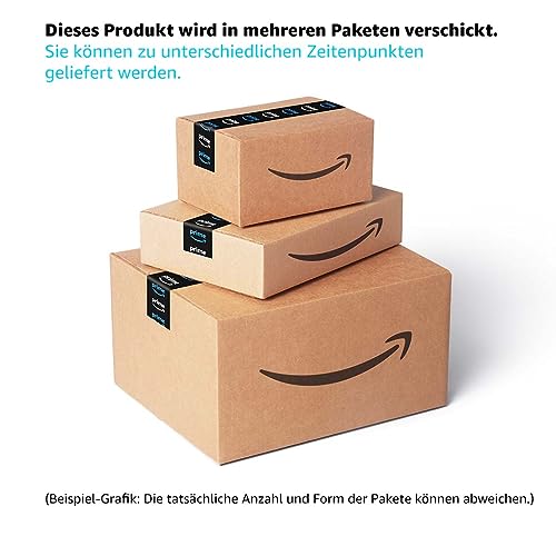 FORTE Clif Büroschrank mit 4 Türen und 2 Schubladen, Holzwerkstoff, Old Wood Vintage / Betonoptik Dunkelgrau, (BxHxT): 86,7 x 220,7 x 41,6 cm