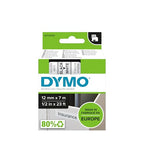 DYMO Original D1-Etikettenband | schwarz auf weiß | 12 mm x 7 m | selbstklebendes Schriftband| für LabelManager-Beschriftungsgerät