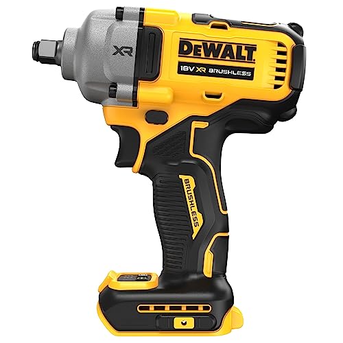 DEWALT XR Akku-Schlagschrauber DCF891N (18V, ½ Zoll Außenvierkant-Aufnahme mit Spreng- bzw. HOG-Ring, 813 Nm Anzugsmoment, inkl. Metall-Gürtelhaken, Lieferung ohne Akku & Ladegerät)
