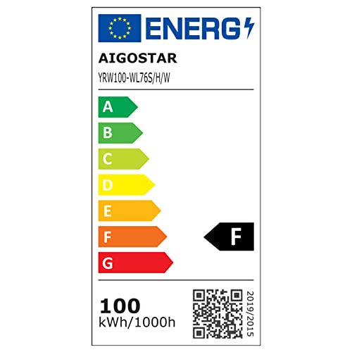 Aigostar LED Baustrahler 100W 8800LM (Ersetzt 880W),LED Arbeitsleuchte mit Stecker,Wasserdichtes Arbeitsscheinwerfer Bauscheinwerfer,für Werkstatt oder Baustelle,Garage, 6500K Tageslichtweiß