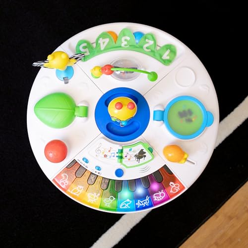 Baby Einstein, Around We Grow 4-in-1 Spieltisch & Lauflernhilfe mit Lichtern & Musik, Lauflernwagen mit Spielstation,15 Aktivität Spielzeug, 360° drehender Sitz, höhenverstellbar, Kinder ab 6 Monaten