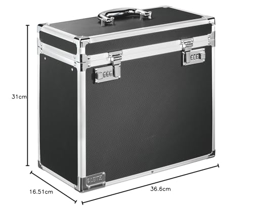 Leitz 67160095 Hängeablage-Box mobil, Aluminium, schwarz