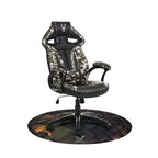 Woxter Stinger-Etage-Tarn-Tarnung - Boden-Gaming-Teppichboden, Bodenschutz-Teppiche - wasserbeständig, waschbar, 100% Mikrofaser, Durchmesser 120cm, Tarnung