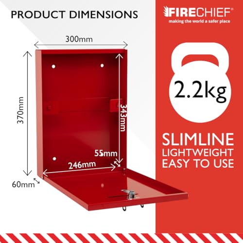 Firechief DHS2 Dokumentenhalter mit Riegel, Rot