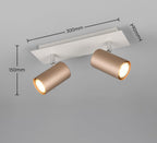 Trio Leuchten Spotbalken Marley 802400265, Metall Coffee/Warm Grey, exkl. 2x GU10
