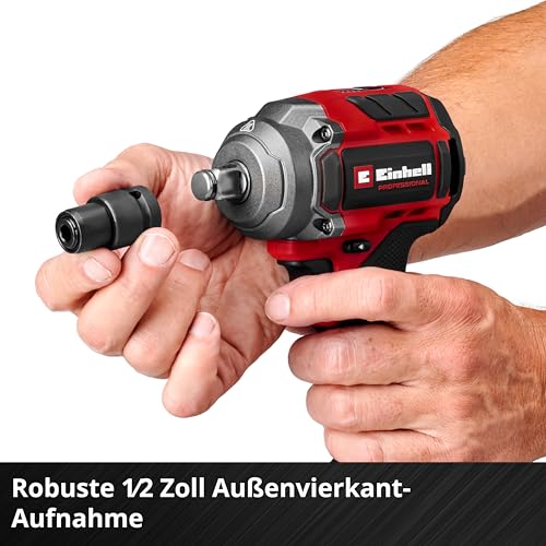 Einhell Professional Akku-Schlagschrauber TP-CW 18/350-C Li BL-Solo Power X-Change (18 V, 350 Nm Drehmoment, 600 Nm Lösemoment, Brushless, Außenvierkant-Aufnahme, ohne Akku)