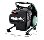 Metabo Akku-Kompressor Power 160-5 18 LTX BL OF – 601521850 – 18 V – Kompressor mit Brushless-Motor – Ohne Akku und Ladegerät