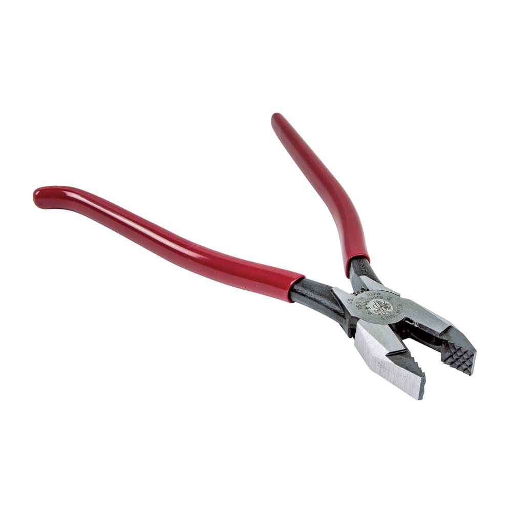 Eisenarbeiter-Zange, aggressiver Rändel, 22,9 cm kleine Werkzeuge D201-7CSTA, rot