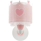 Dalber kinder Wandlampe kinderzimmer, Kinderlampe Wandleuchte Little Queen Krone rosa, 61109, E27