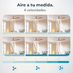 Cecotec - Deckenventilatoren mit Licht EnergySilence Aero 5600 Aqua WhiteDarkWood Connected, 132 cm, 40 W, LED 20W, 3 Flügel, 6 Geschwindigkeiten, Timer, Winter/Sommer, Wi-Fi, Weiß, Schwarz-Baun