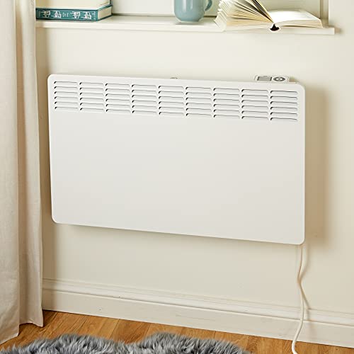 AEG Wandkonvektor WKL 2005 für ca. 20 m², 2000 W, 5-30 °C, wandhängend, LC-Display, Wochentimer, Metall, Ökodesign 2018, 236535