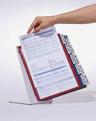 Durable Tisch-Sichttafelsystem (Vario Table 10, mit 10 Sichttafeln A4) mehrfarbig, 557000