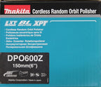 Makita DPO600Z Akku-Exzenterpolierer 18V (ohne Akku, ohne Ladegerät)