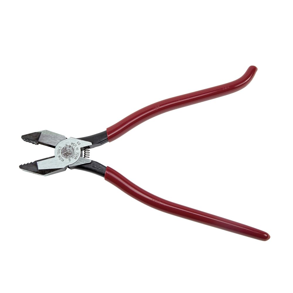 Eisenarbeiter-Zange, aggressiver Rändel, 22,9 cm kleine Werkzeuge D201-7CSTA, rot