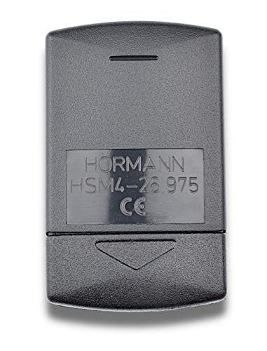 Hörmann Handsender HSM4 (Reichweite ca. 20 m, Frequenz 26,975 MHz, selbstlernende Codierung, für Garagentor, Einfahrtstor, Haustür usw.) 437230
