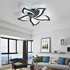 Comely Deckenlampe Led, Deckenleuchte Dimmbar, 40W 4200LM 3000k-6500k Mit Fernbedienung/APP, Moderne Deckenlampe für Wohnzimmer, Schlafzimmer, Kinderzimmer,Schwarz