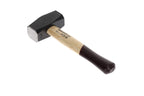 GEDORE red Fäustel mit Holzgriff, 1500 g Kopfgewicht, Hammer mit Eschenstiel, Werkzeug, geschmiedet, Ringkeil, R92200055