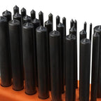 NEIKO 02621A Transferstanzer-Set mit hochwertigen wärmebehandelten Stahl-Stanzern, Lochstanzer-Set, Stanzgrößen 0,9 cm bis 1,27 cm, 28-teiliges Set