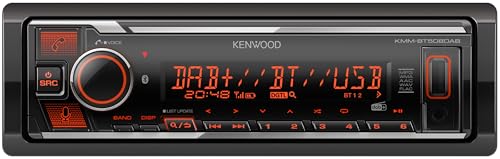 Kenwood KMM-BT508DAB - USB-Autoradio mit DAB+ & Bluetooth Freisprecheinrichtung (Amazon Alexa, Soundprozessor, USB, AUX, 2 x Pre-Out 2.5 V, 4 x 50 Watt, VAR. Beleuchtung, inkl. DAB+ Antenne)