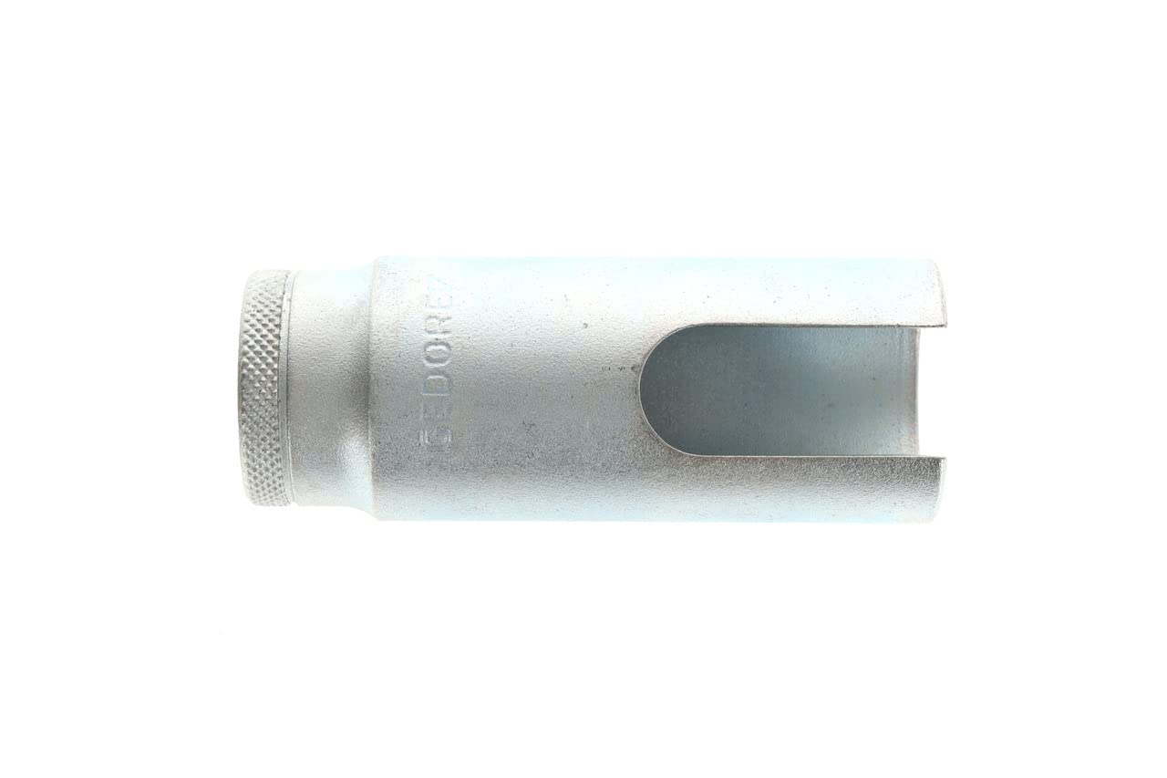 GEDORE Eckventil-Steckschlüssel, Nuss, 1/2'' 10 mm Antrieb, Innen-Ø 27 mm, Werkzeug, 314000, Stahl verzinkt