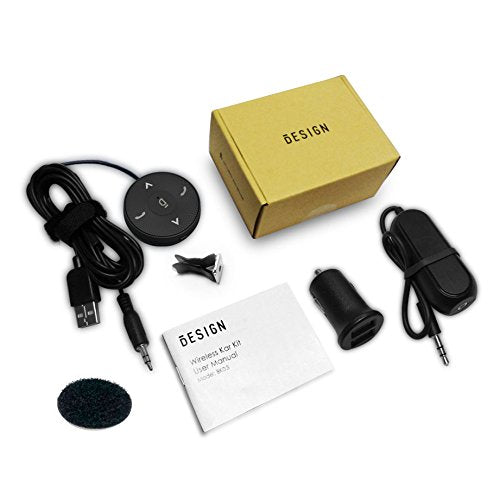 Besign BK03 Bluetooth 5.0 Freisprecheinrichtung, Freisprechanlage, Bluetooth Empfänger für KFZ Auto Lautsprechersystem mit 3.5 mm Klinke
