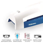 Fellowes 5742701 Laminiergerät für die gelegentliche Nutzung Zuhause oder im Office geeignet für 80 und 125 Mikron Laminierfolien bis A3 Format, blau
