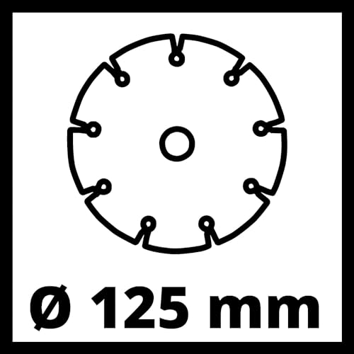 Einhell Mauernutfräse TC-MA 1300 (Leerlaufdrehzahl 9.000 Min-1, Max. Nutbreite 26 mm, 30 mm, Spindelarretierung, Inkl. 2x Trennscheibe Ø 125 mm), 1320 W