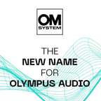 OM SYSTEM WS-882 hochwertiger digitaler Voice Recorder mit Stereomikrofonen, 6 Aufnahmemodi, Direkt-USB, eingebautem Ständer, 4 GB interner Speicher, Silber