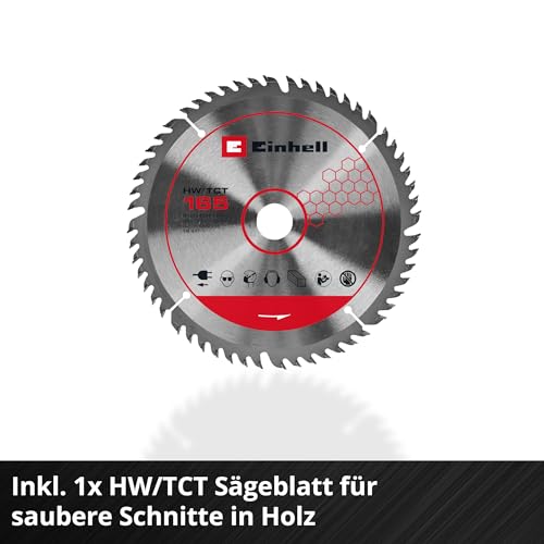 Einhell Professional Akku-Tauchsäge TP-PS 18/165 Li BL - Solo Power X-Change (18 V, Ø 165 mm Sägeblatt, Brushless, 56 mm Schnitttiefe, werkzeuglose Einstellung, ohne Akku)