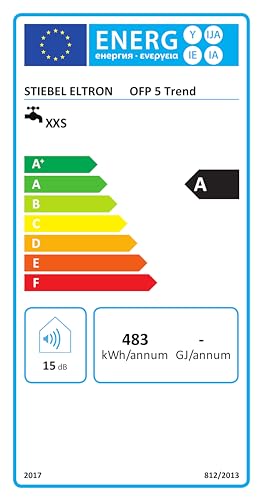 STIEBEL ELTRON OFP 5 Trend, Übertisch Boiler 5 Liter Niederdruck, sehr kompakt, mit Stecker 230V, 2 kW, Made in Germany, 204969