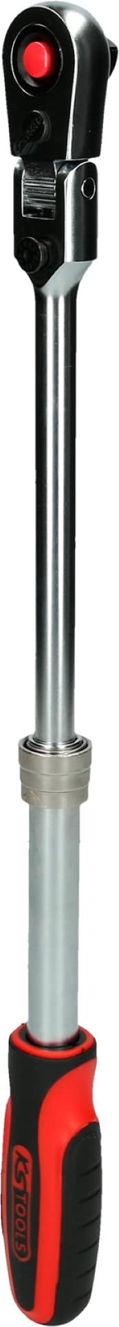KS Tools 914.3820 3/8" SlimPOWER Teleskop-Gelenk-Umschaltknarre, 72 Zahn