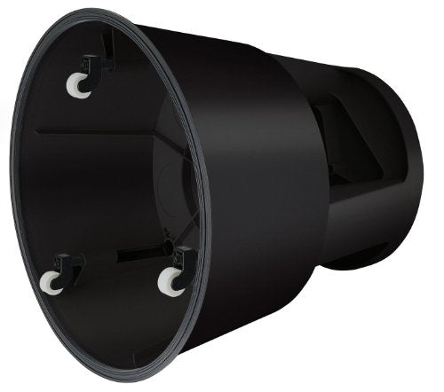 WEDO Rollhocker STEP aus bruchfestem Kunststoff - rollbarer Elefantenfuß Tritthocker, TÜV GS-geprüft, Made in Germany, rutschfest - Höhe ca. 43 cm, Tragkraft 150 kg, Farbe Schwarz