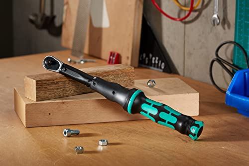 Wera 05075604001 Click-Torque A 5 Drehmomentschlüssel mit Umschaltknarre, 1 W, 1 V, 1/4" Vierkant, 2.5 - 25 Nm