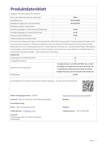 Dreo Tragbare Klimaanlagen, 10.000 BTU AC Einheit für Schlafzimmer mit Drainagefreier Kühlung, APP/Stimme/Fernbedienung, 24h Timer mit Ventilator & Luftentfeuchter, AC515S