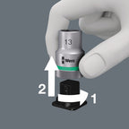 Wera 05003883001 Belt 4 Zyklop Steckschlüsseleinsatz-Satz, 1/4"-Antrieb, 9-teilig