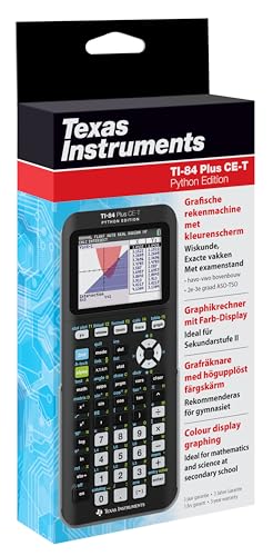 Texas Instruments TI-84 Plus CE-T Python Edition Grafischer Taschenrechner (Farbdisplay) Schwarz