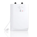 AEG Boiler BOI 5 U, Untertischboiler 5 Liter Niederdruck mit Stecker 230V für Küchenspüle + Wachbecken, 2 kW, Made in Germany, 204616