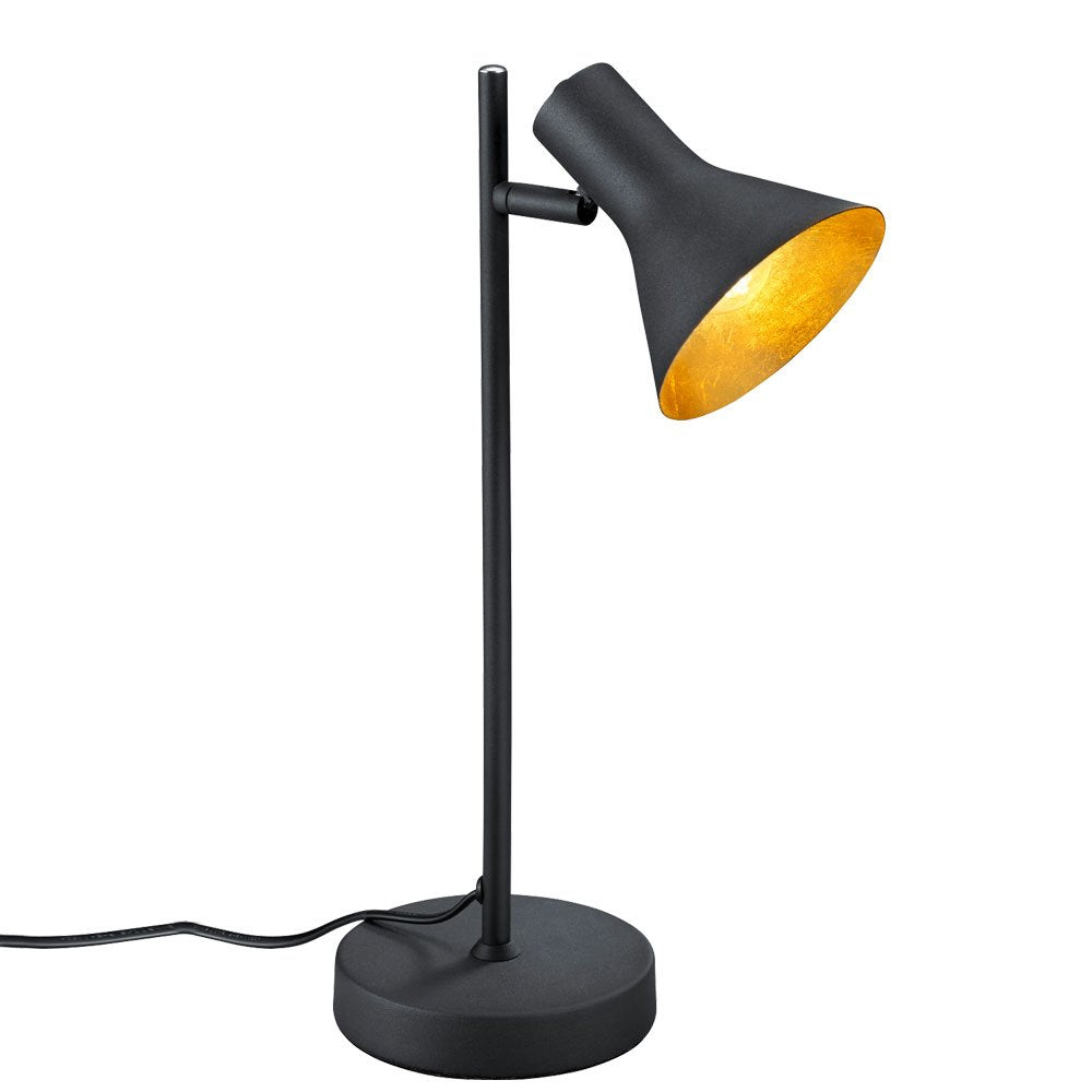 RL LIVE YOUR LIGHT Reality Leuchten R50161002 Tischleuchte, Metall, schwarz/gold