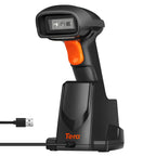 Tera Pro Extreme Leistung 1MP-Kamera Barcodescanner QR 2D 1D Bluetooth Barcode Scanner Wireless 2,4G mit USB Ladestation Hochauflösendes Scannen, HW0007