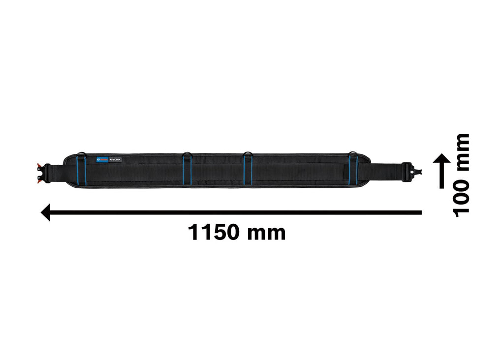 Bosch Professional ProClick Werkzeuggürtel-Set: 1x Gürtel 93 (Größe S/M), 1x Tasche GWT 4, 1x Tasche GWT 2, 2x ProClick Holder
